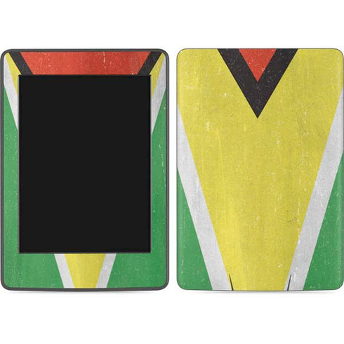 Guyana Flag Distressed Amazon Kindle Skin